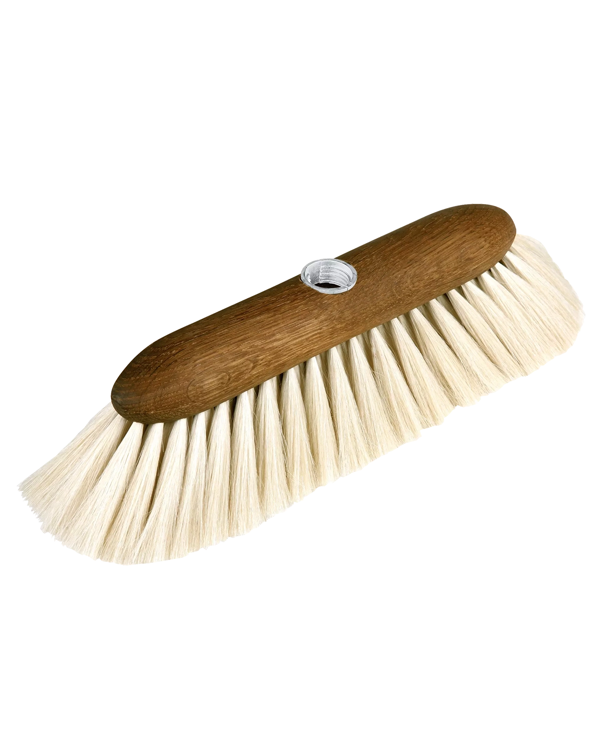 Indoor Broom Head with Goat Hair & Oak Wood - Threaded