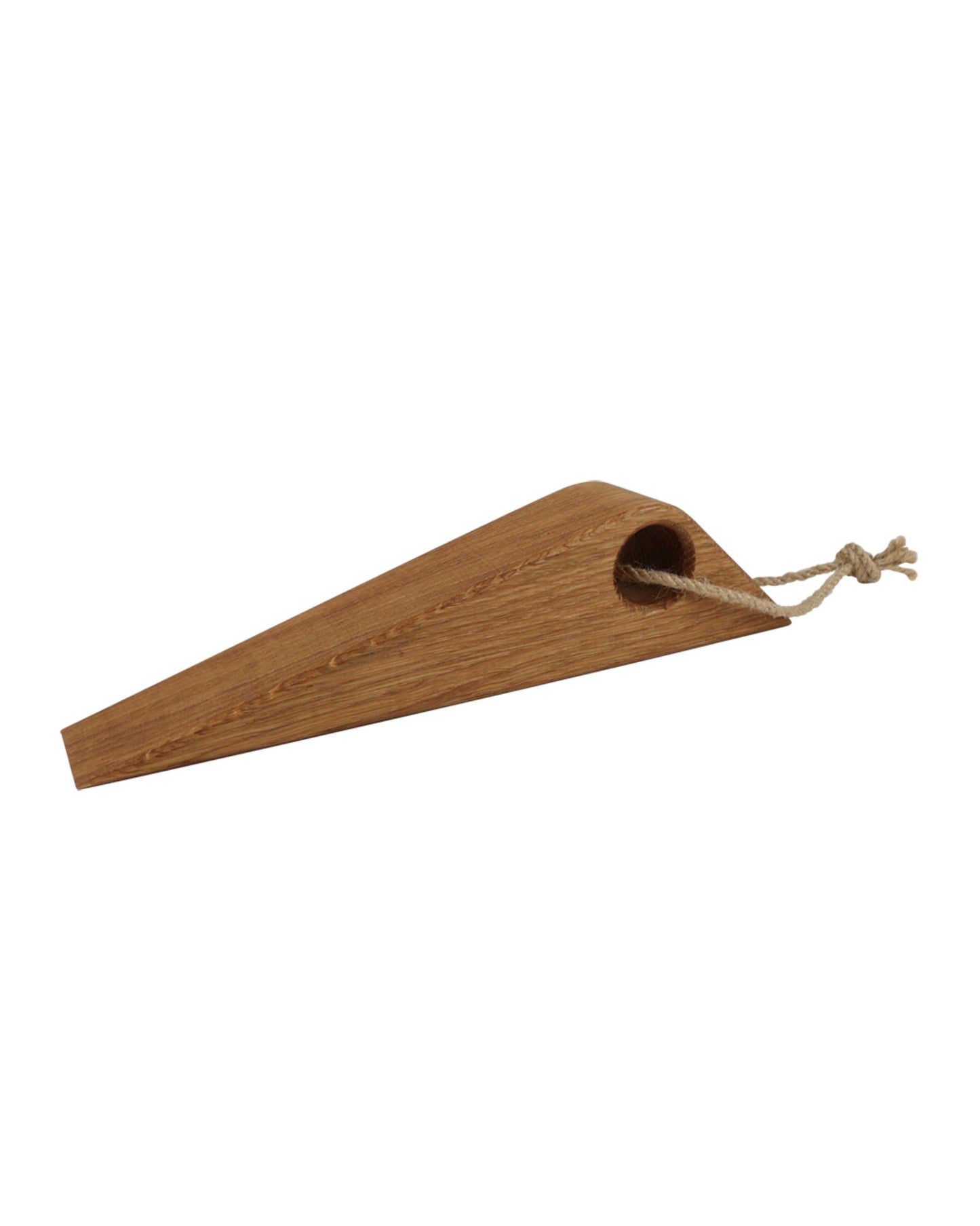 Large Door Stop in Oak with Cotton Strap