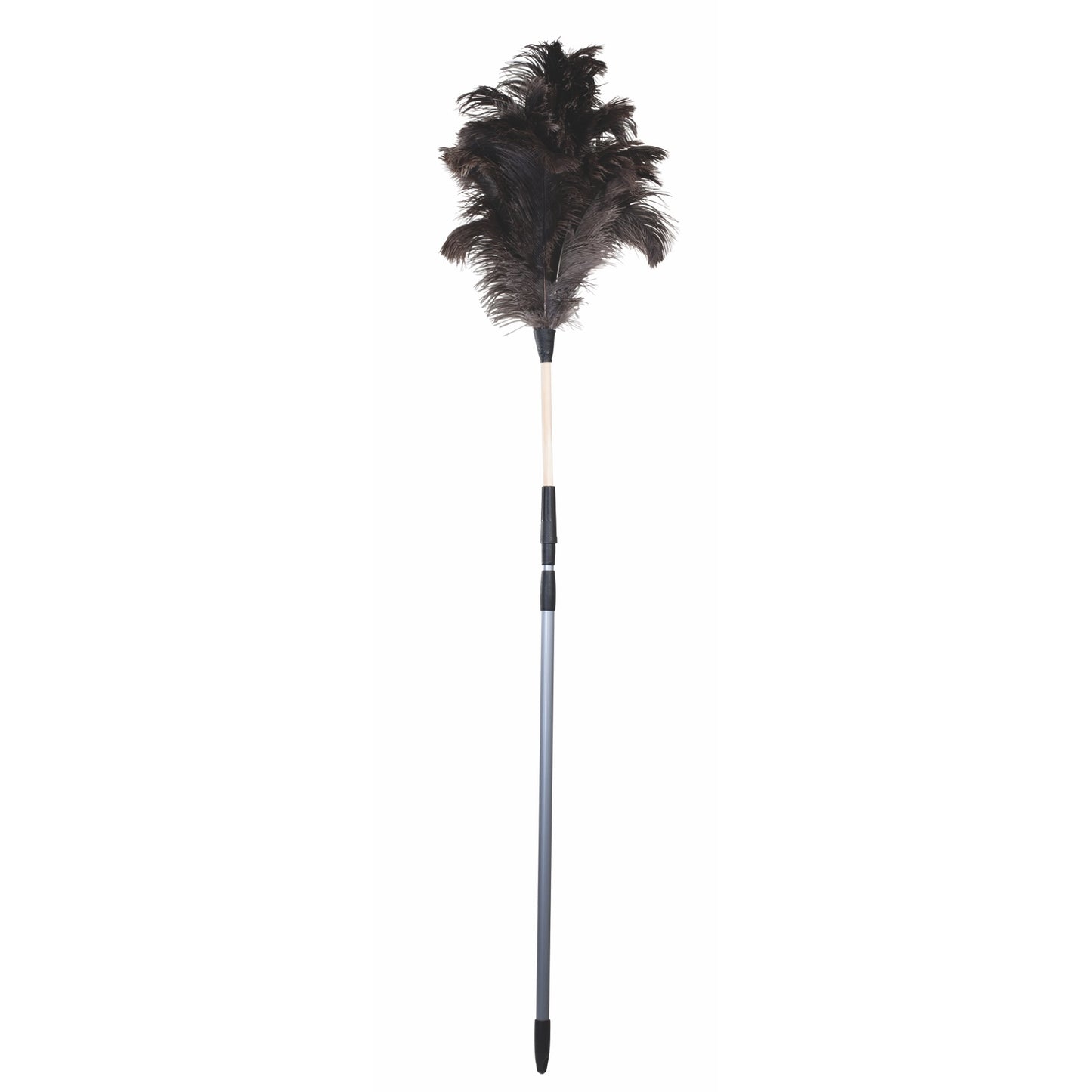 Ostrich Feather Duster with Removable Telescopic Handle - 80cm or 150-220cm *