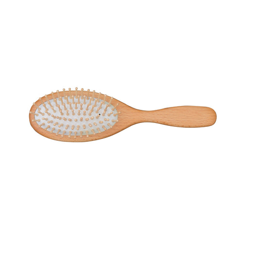 Beechwood Hairbrush, Large with Round Wooden Pins