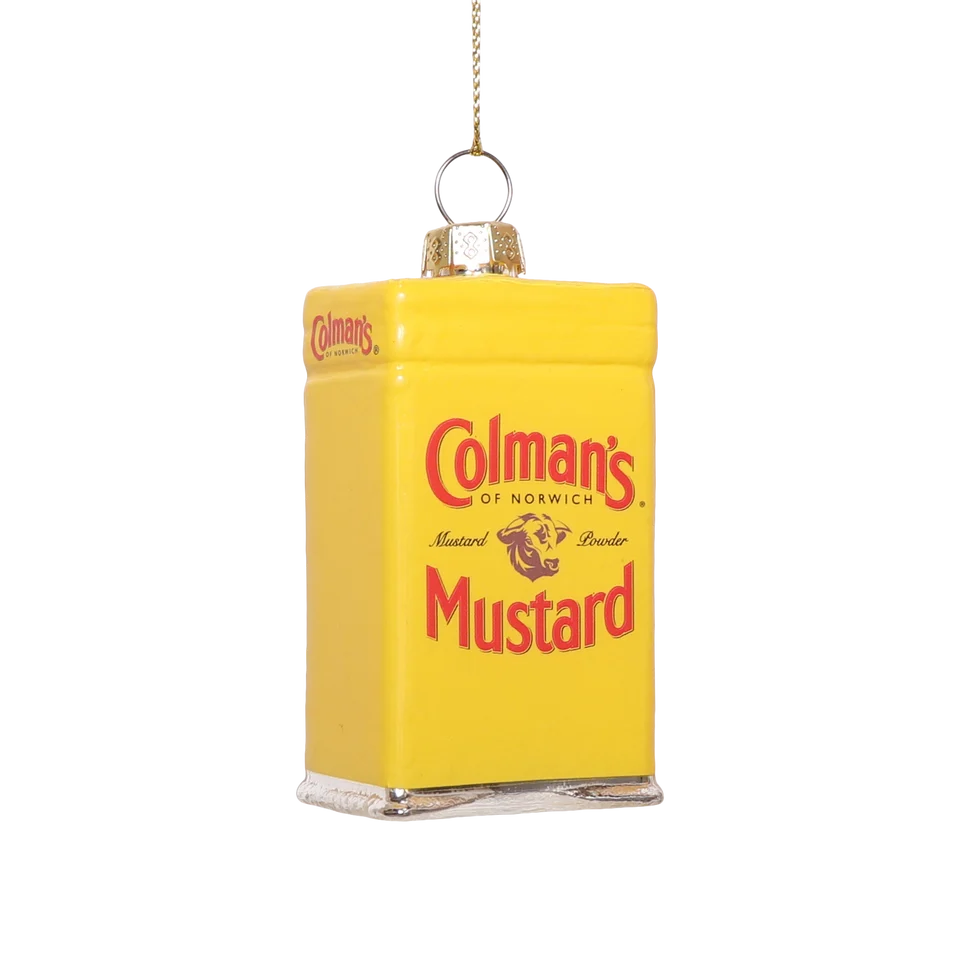 Colman's Mustard Tin Christmas Decoration
