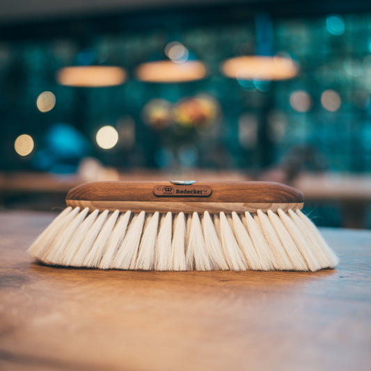 Indoor Broom Head with Goat Hair & Oak Wood - Threaded