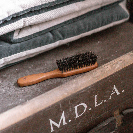 Pocket Hairbrush with Pearwood & Black Bristle