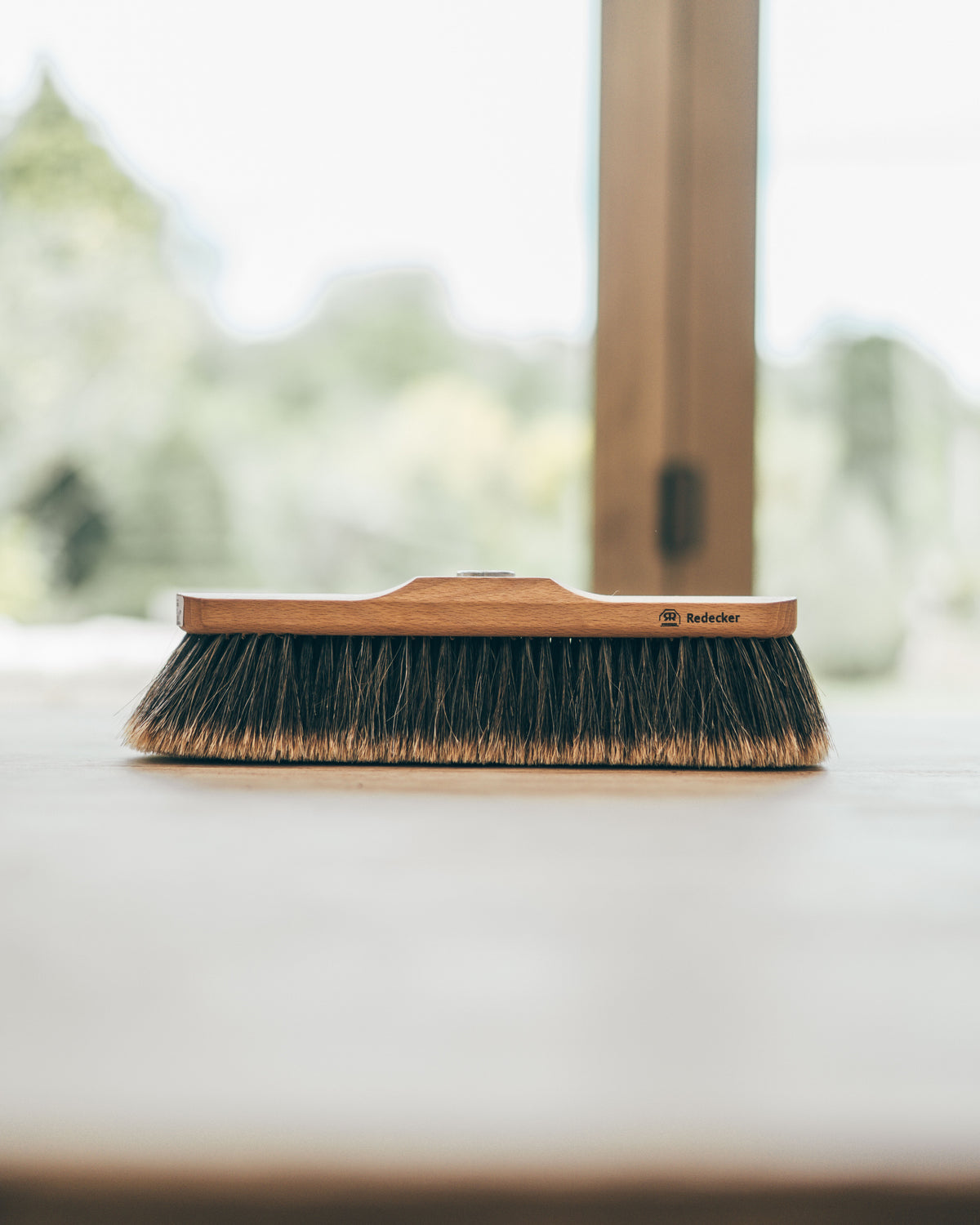 Broom Head with Split Horsehair + Threaded Oiled Handle Bundle