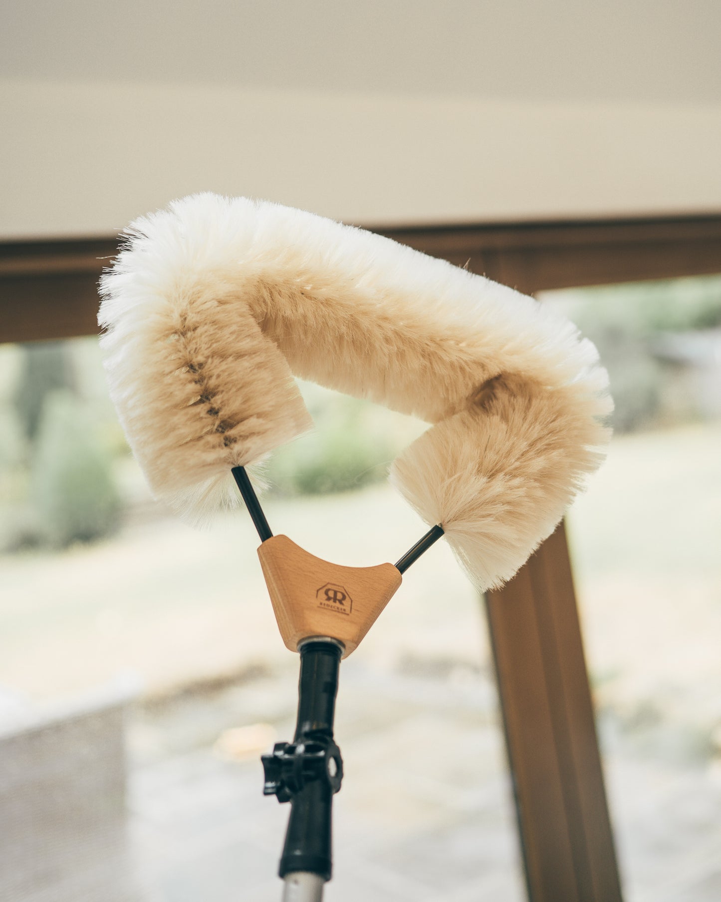 Duster Broom Head with Goat Hair - Threaded