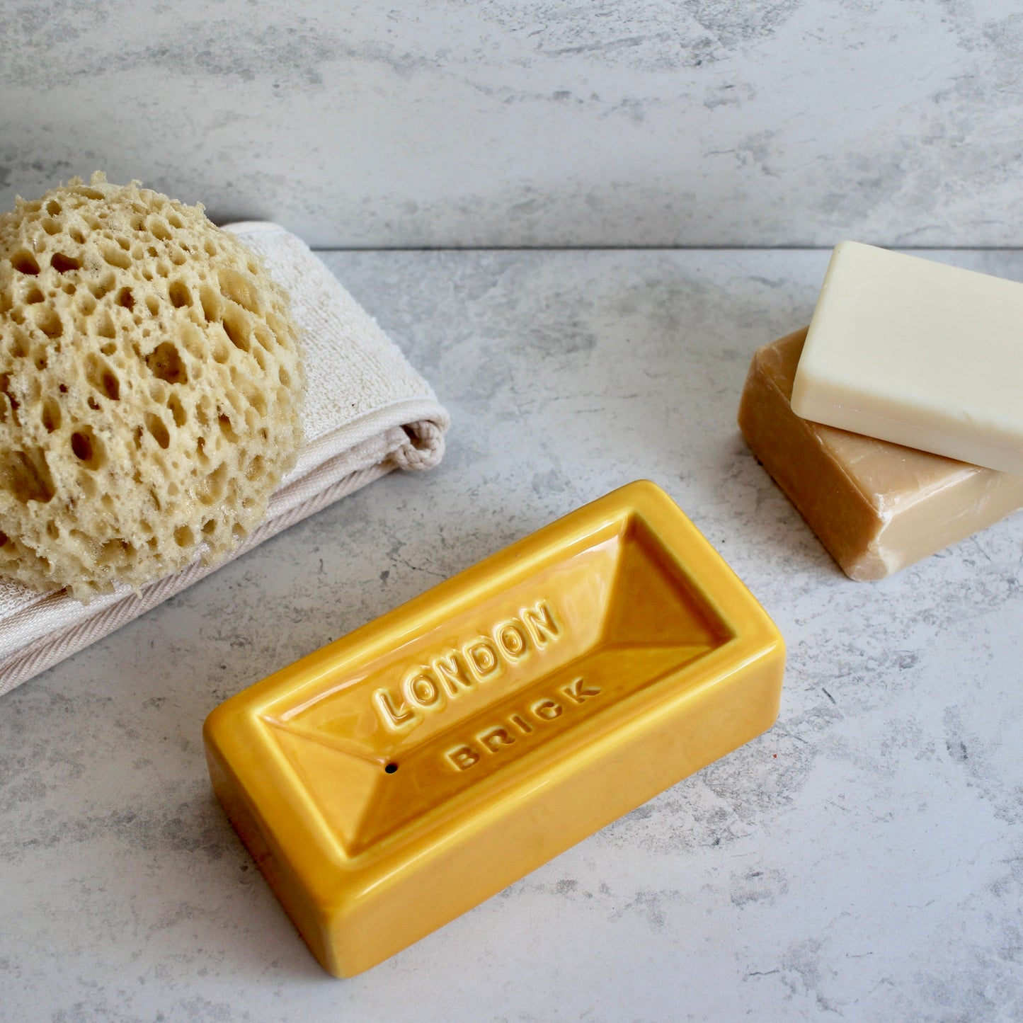 London Brick Soap Dish - Yellow