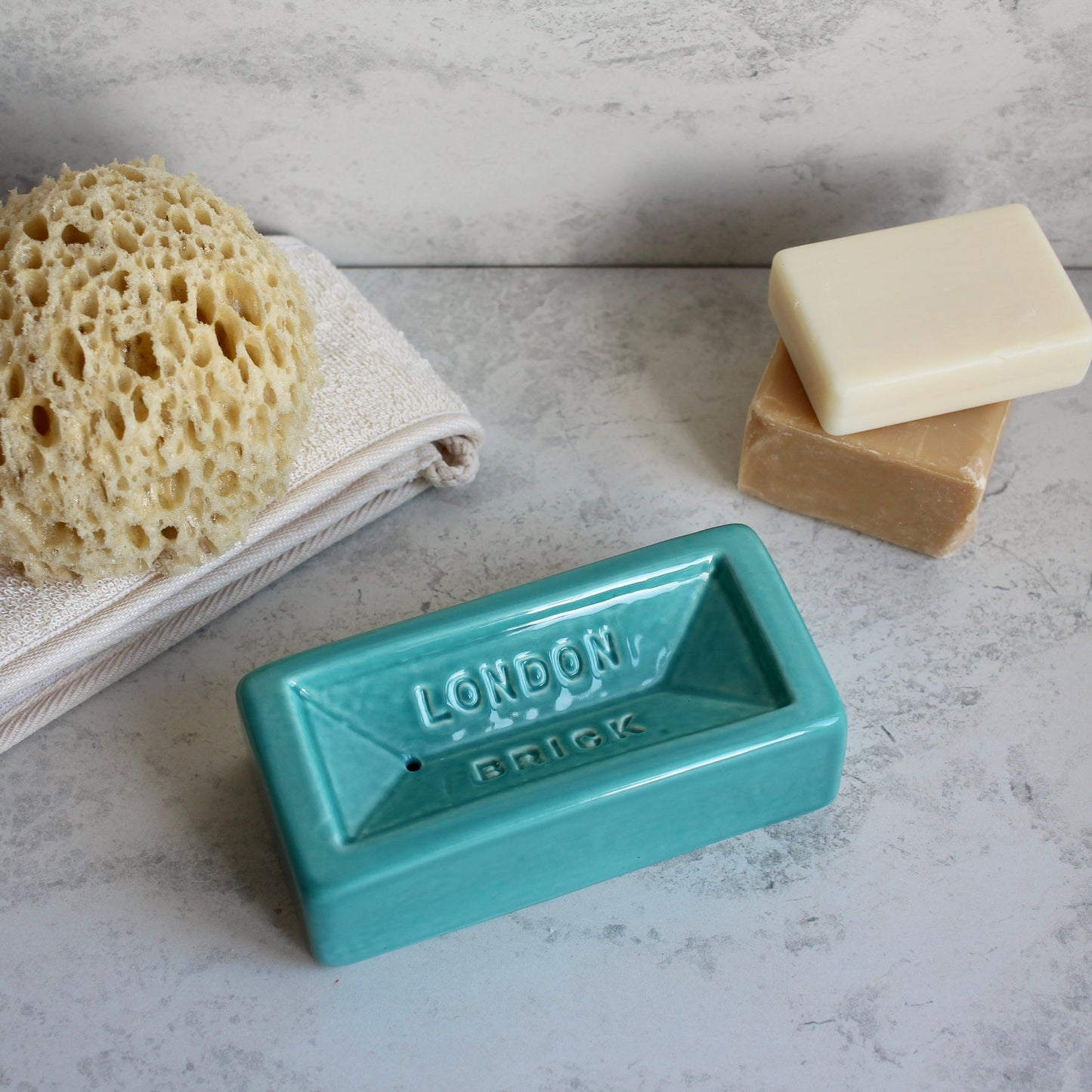 London Brick Soap Dish - Turquoise