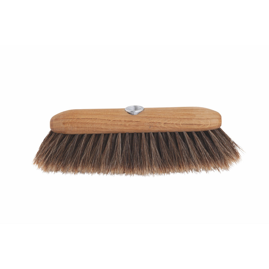 Indoor Broom Head with Split Horsehair & Oak Wood - Threaded