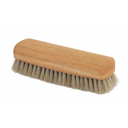 Shoe Shine Brush with Light Horsehair & Oak Wood