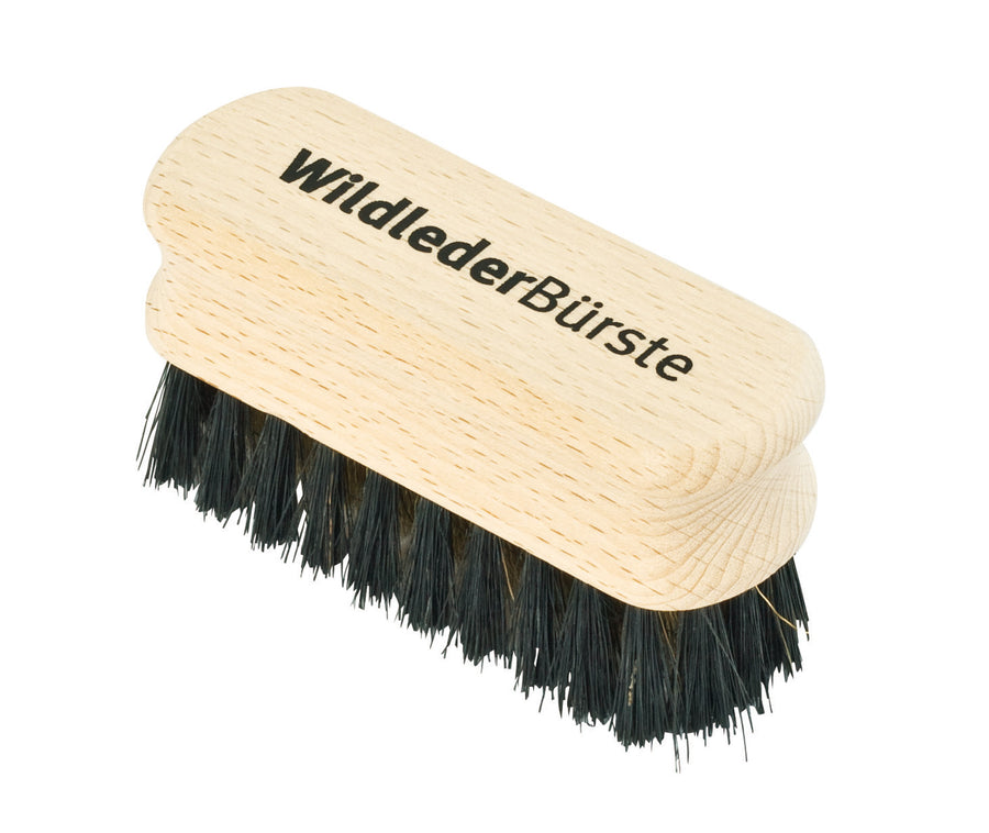 Suede Brush with Brass Wire & Black Bristle - Small