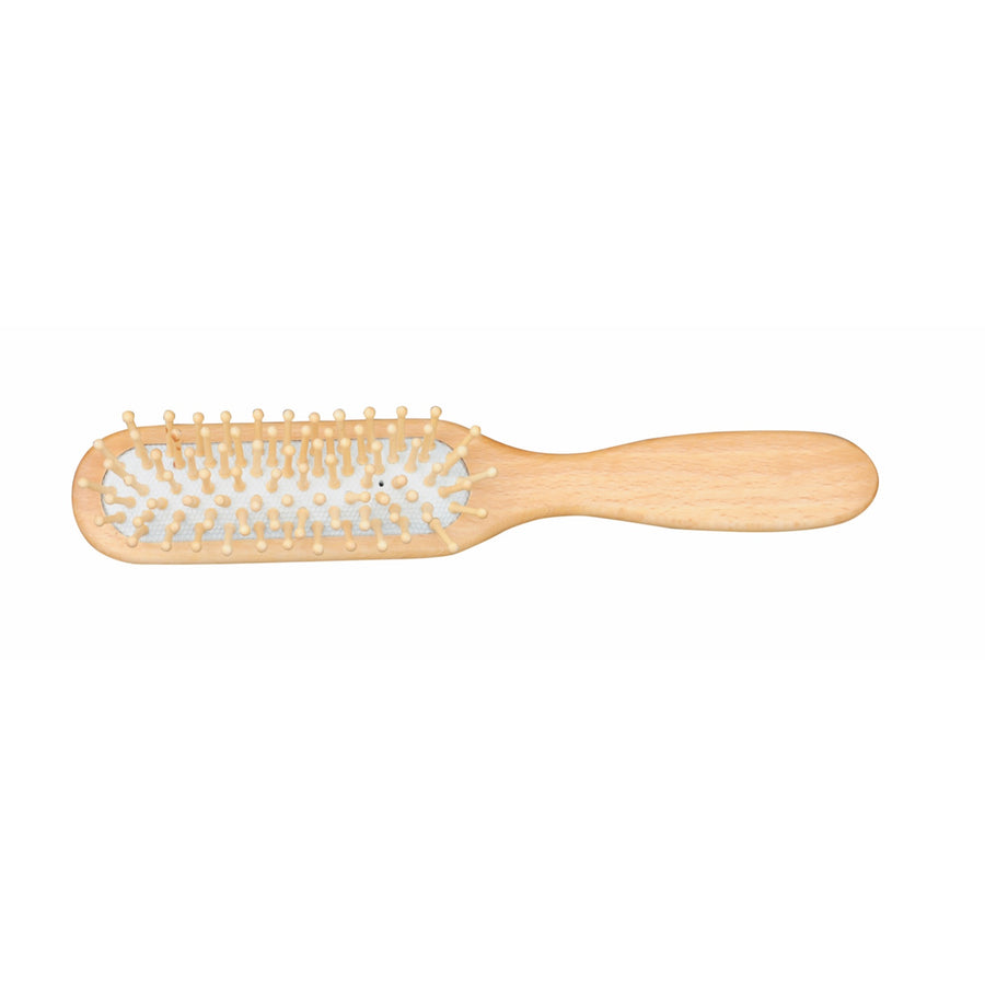 Beechwood Hairbrush, Long with Round Wooden Pins