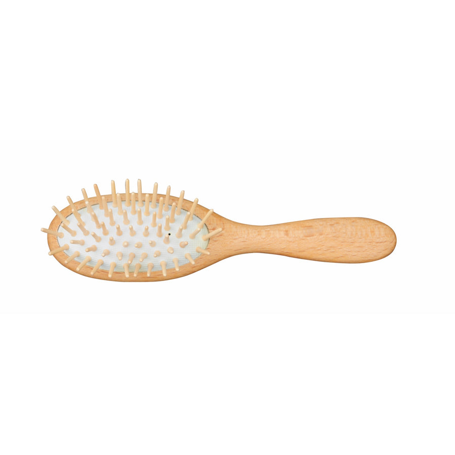 Beechwood Hairbrush, Small with Straight Wooden Pins