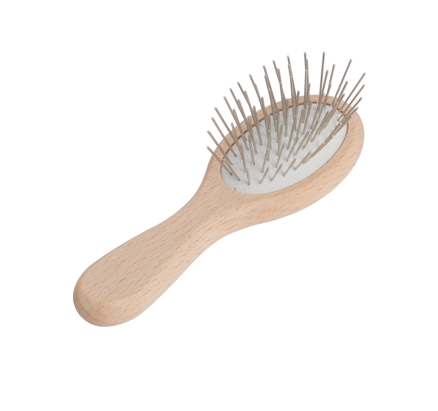 Pocket Hairbrush with Wire Pins