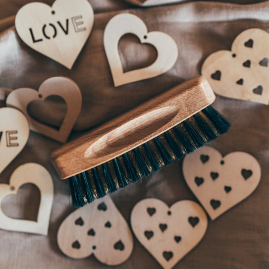 Clothes Brush with Bristle & Bronze Wire